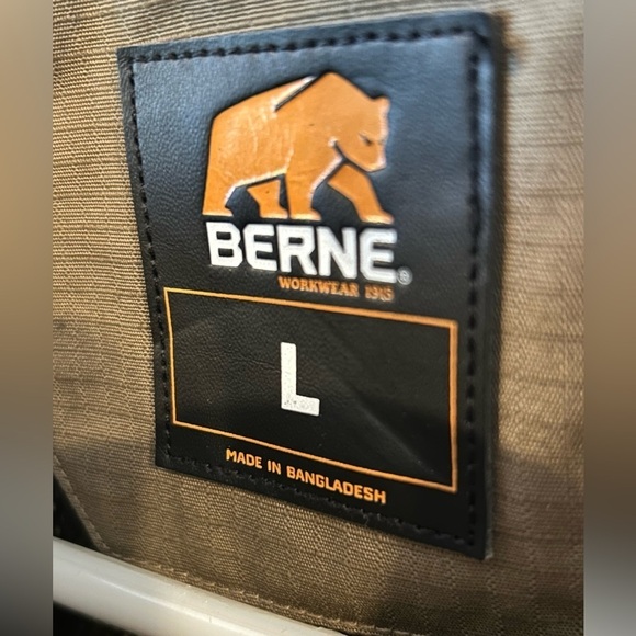 041. BERNE Torque Lightweight Ripstop Jacket Large LIKE NEW - Picture 3 of 3